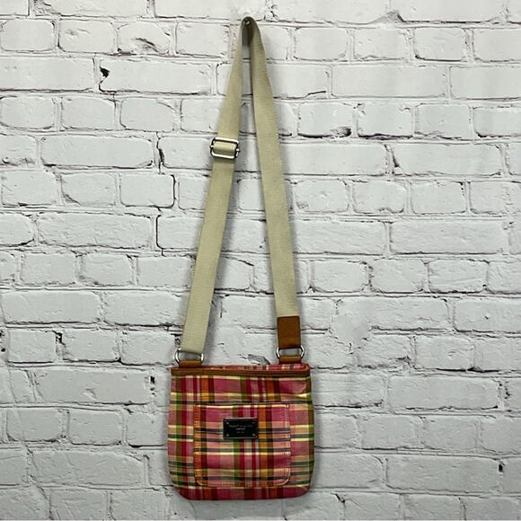 Tommy Hilfiger Crossbody Plaid Purse/Bag Shopping Travel Vacation Adjustable - Picture 1 of 9